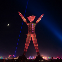 Image of Burning Man effigy courtesy of John Chandler/Flickr - Creative Commons license