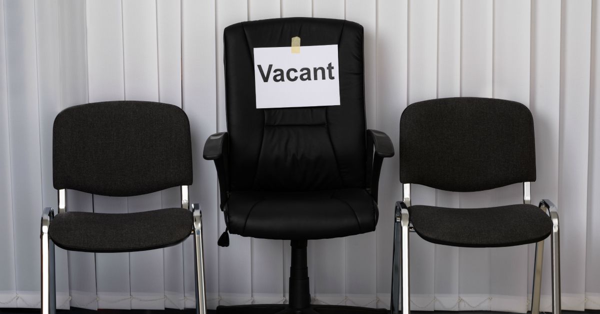 Vacant chair. Image courtesy of Shutterstock.