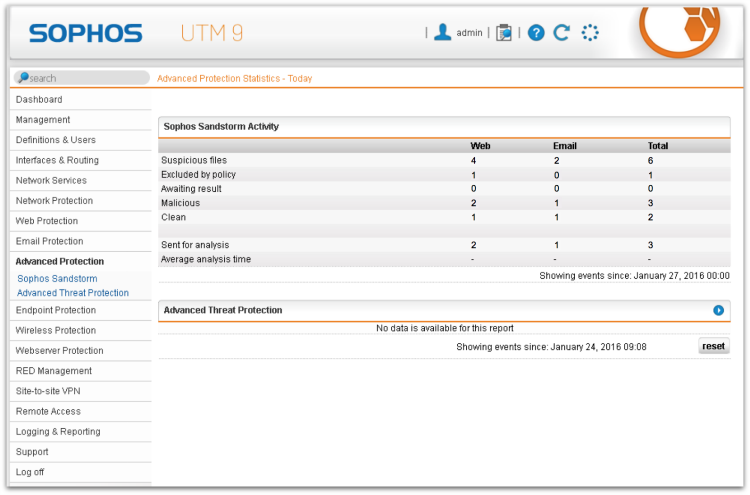 sophos home utm management