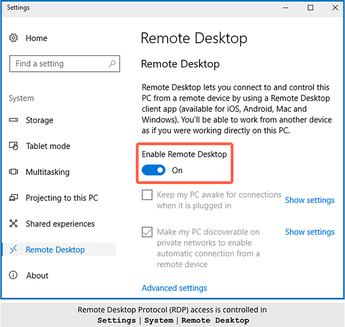 Remote desktop protocol что это