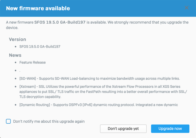 Sophos Firewall v19.5