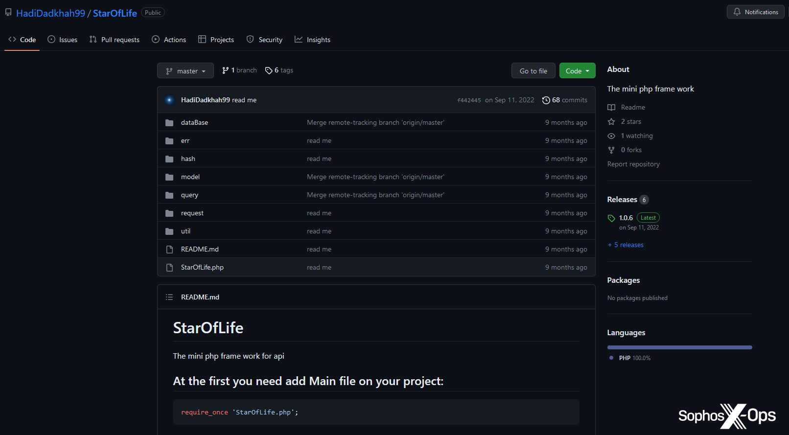 A screenshot of a GitHub repository