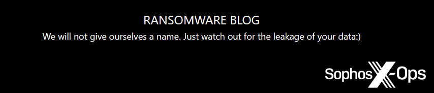 A screenshot of a ransomware leak site