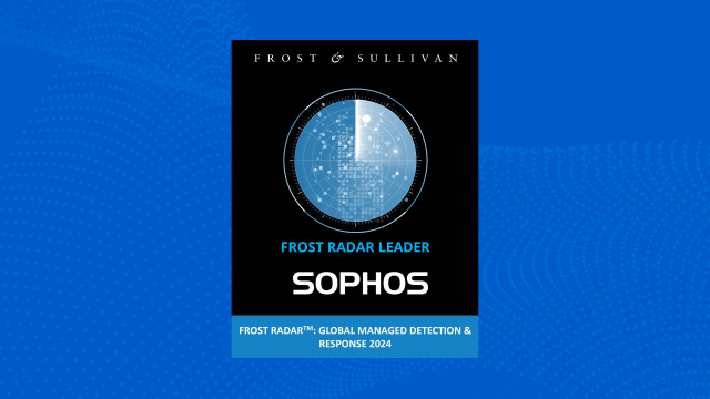 <div>Sophos named a Leader in Frost & Sullivan’s 2024 Frost Radar™ for Global Managed Detection and Response</div>