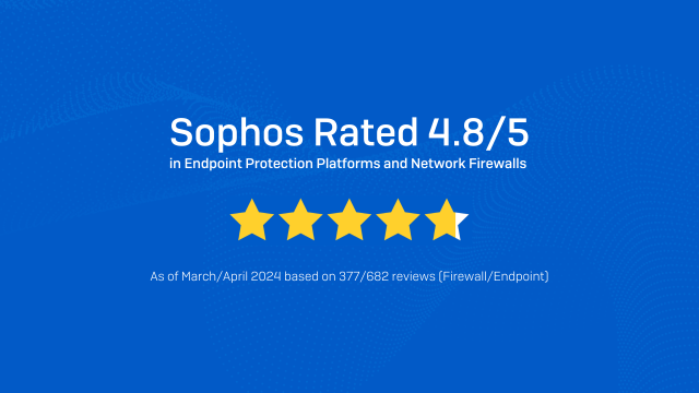 Sophos named a Gartner® Peer Insights™ Customers' Choice for both Endpoint Protection Platforms and Network Firewalls