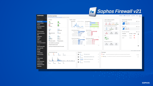 sophos firewall v21