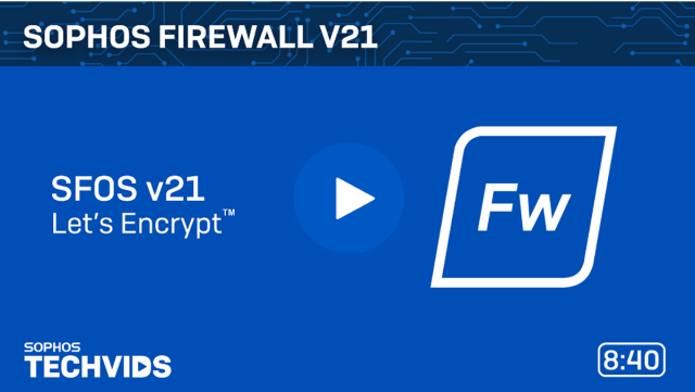 sophos firewall